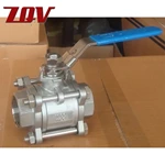 3 Piece Stainless Steel Ball Valve 1000 PSI