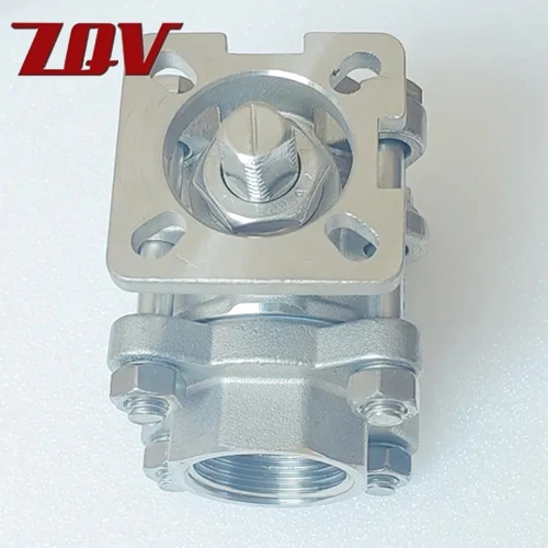 3PC Threaded Ball Valve with ISO5211 Mounting Pad