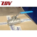 2PC Investment Casting Threaded Ball Valve 3000 PSI