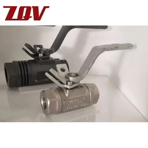 3PC Forged Steel Threaded Ball Valves 6000PSI