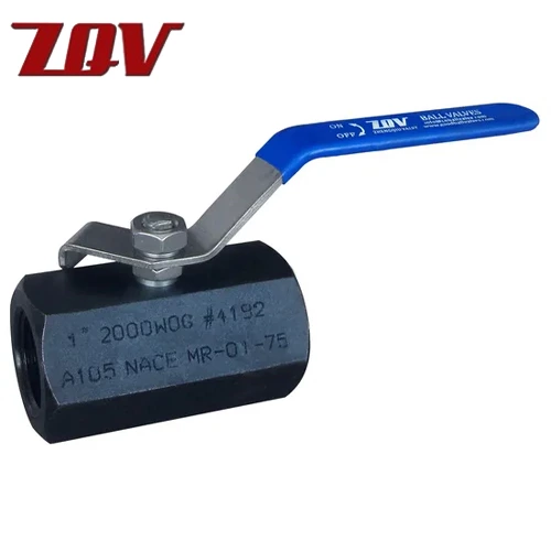 Hex Bar Stock Standard Port Threaded Ball Valve